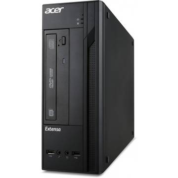 Sistem desktop Acer Extensa X2610G MT, Intel® Celeron® N3050 1.6GHz Braswell, 4GB DDR3, 500GB HDD, GMA HD 4400, FreeDos, Negru, DT.X0EEX.013