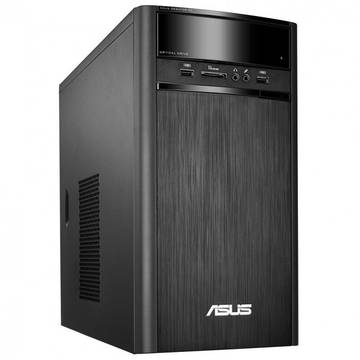 Sistem desktop Asus K31AN Tower, Quad Core Intel® Pentium® J2900 2.41GHz Bay Trail, 4GB, 1TB, GMA HD, FreeDos, Negru, K31AN-RO005D