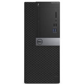 Sistem desktop Dell OptiPlex 5040 MT, Intel® Core™ i5-6500 3.20GHz, Skylake™, 8GB, 500GB, DVD-RW, Intel® HD Graphics, Ubuntu Linux 14.04 SP1, Mouse + Tastatura, Negru, N017O5040MT01_UBU