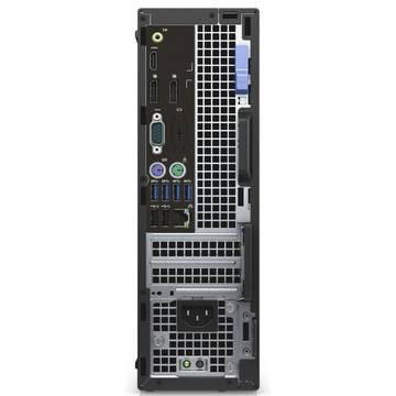 Sistem desktop Dell OptiPlex 5040 SFF, Intel® Core™ i5-6500 3.20GHz, Skylake™, 8GB, 500GB, DVD-RW, Intel® HD Graphics, Ubuntu Linux 14.04 SP1, Mouse + Tastatura, Negru, N014O5040SFF01_UBU