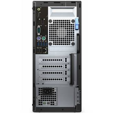 Sistem desktop Dell OptiPlex 7040 MT, Intel® Core™ i5-6500 3.20GHz, Skylake™, 4GB, 500GB, DVD-RW, Intel® HD Graphics, Ubuntu Linux 14.04 SP1, Mouse + Tastatura, Negru, N001O7040MT02_UBU