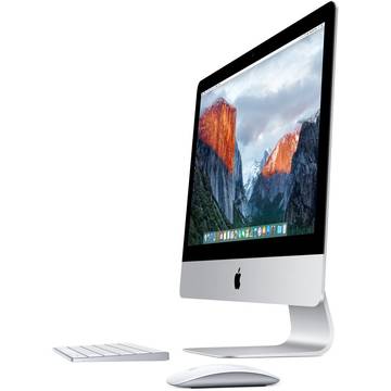 Sistem All in One Apple iMac, Intel® Dual Core™ i5 1.60GHz, Broadwell, 21.5", Full HD, 8GB, 1TB, Intel HD Graphics 6000, OS X El Capitan, INT KB, MK142Z/A
