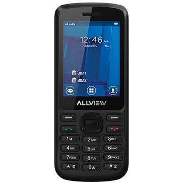 Telefon mobil Allview M9 Join, 2.4 inch, Dual SIM, Negru