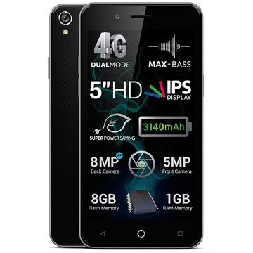 Telefon mobil Allview P6 Pro, 1 GB RAM, 8 GB, Dual SIM, 4G, Negru