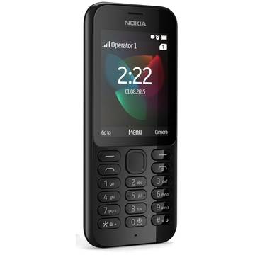 Telefon mobil Nokia 222, Dual SIM, Negru