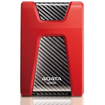 Hard Disk extern Adata AHD650-1TU3-CRD, 1 TB, 2.5 inch, USB 3.0, Rosu