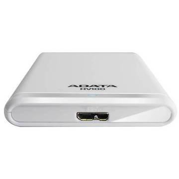 Hard Disk extern Adata AHV100-500GU3-CWH, 500 GB, 2.5 inch, USB 3.0, Alb