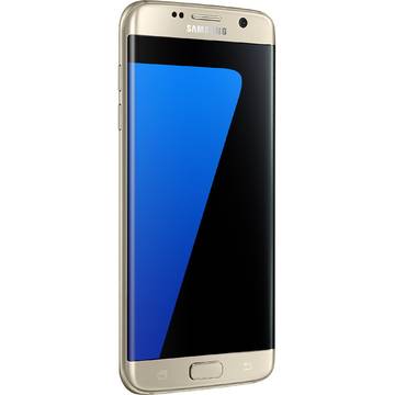 Telefon mobil Samsung Galaxy S7 Edge, Single SIM, 5.5 inch, 4G, 4GB RAM, 32GB, Gold
