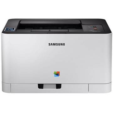 Imprimanta Samsung SL-C430W/SEE, A4, Color, Laser, Alb