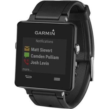 Ceas inteligent Garmin Vivoactive, GPS, Touchscreen, Negru