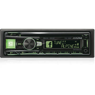 Player auto Alpine CDE-195BT, 4 x 50 W, Bluetooth, CD Player, 1 DIN