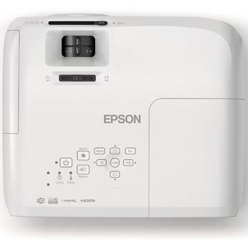 Videoproiector Epson V11H708040, 2200 lumeni, 1920 x 1080, Alb