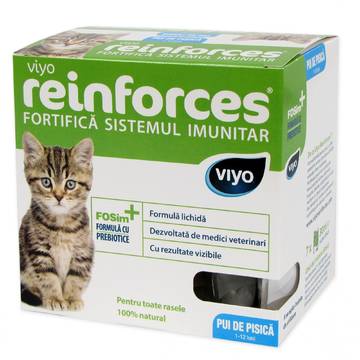 Supliment nutritiv pentru pisici Viyo Reinforces Kitten 7 x 30 ml