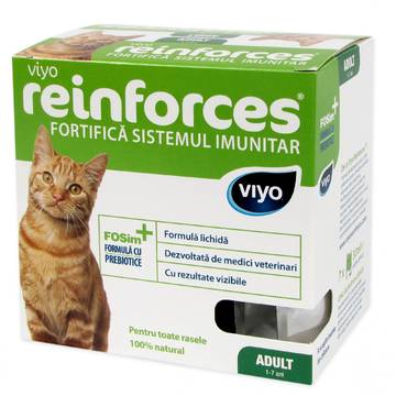 Supliment nutritiv pentru pisici Viyo Reinforces Cat Adult 7 x 30 ml