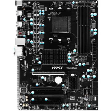 Placa de baza MSI 970A-G43 PLUS, ATX, Socket AM3+