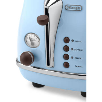 Toaster DeLonghi CTOV 2103.AZ, 900 W, 2 felii, Bleu