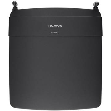 Router Linksys EA2750, 802.11 a/b/g/n, 2.4 / 5 GHz, 300 Mbps