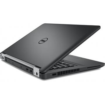 Laptop Dell N041LE5470U14EMEAW, Intel Core i5-6200U, 8 GB, 256 GB SSD, Microsoft Windows 7 Pro + Microsoft Windows 10 Pro, Negru