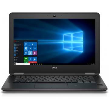 Laptop Dell N003LE727012EMEA_W, Intel Core i5-6300U, 8 GB, 256 GB SSD, Microsoft Windows 7 Pro + Microsoft Windows 10 Pro, Negru