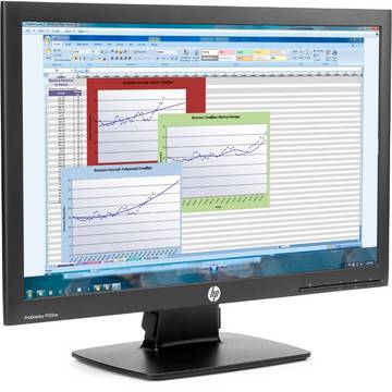 Monitor HP P222va, 21.5 inch, Full HD, 8 ms GTG, Negru