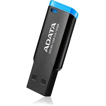 Memory stick Adata UV140, 64 GB, USB 3.0, Negru / Albastru