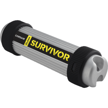 Memory stick Corsair Survivor, 16 GB, USB 3.0, Negru / Argintiu
