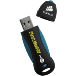 Memory stick Corsair Flash Voyager v2, 64 GB, USB 3.0, Negru / Albastru