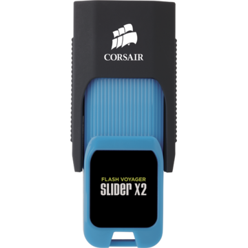Memory stick Corsair Voyager Slider X2, 32 GB, USB 3.0, Negru / Albastru