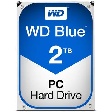 Hard Disk Western Digital Blue, 2 TB, 5400 RPM, 64 MB, SATA 3