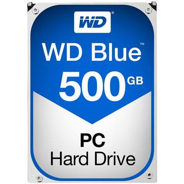Hard Disk Western Digital Blue, 500 GB , 5400 RPM, 64 MB, SATA 3