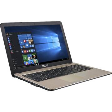 Laptop Asus A540SA, HD, Intel Celeron Dual Core N3050, 4 GB, 500 GB, GMA HD, FreeDos, Negru