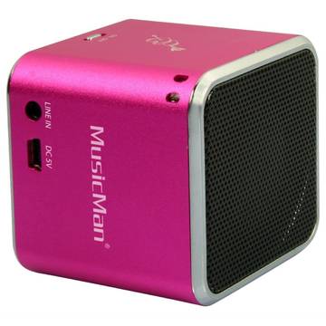 Boxe TECHNAXX MusicMan Mini BT-X2, 3 W RMS, Bluetooth, Roz