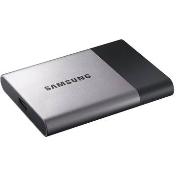 SSD Samsung Portable T3, 1 TB, 2.5 inch, USB 3.0, Negru / Argintiu
