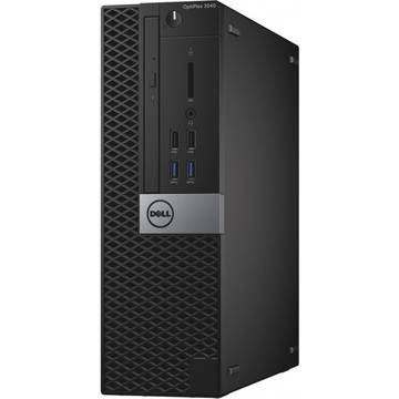 Sistem desktop Dell OptiPlex 3040 SFF, Intel Core i3-6100, 4 GB, 500 GB, Linux, Negru