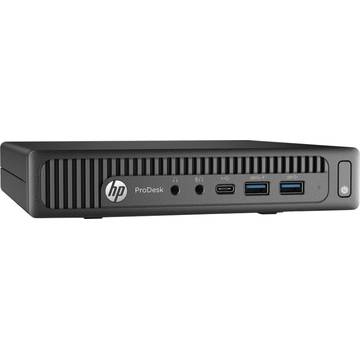 Sistem desktop HP ProDesk 600 G2, Intel Core i3-6100T, 4 GB, 500 GB, Microsoft Windows 7 Pro + Microsoft Windows 10 Pro, Negru