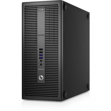 Sistem desktop HP EliteDesk 800 G2 Tower, Intel Core i3-6100, 4 GB, 500 GB, Microsoft Windows 7 Pro + Microsoft Windows 10 Pro, Negru
