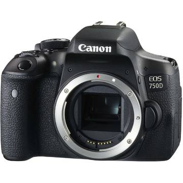 Camera foto Canon EOS 750D, 24.2 MP, Negru + Obiectiv EF-S 18-135 mm IS STM