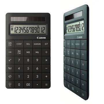 Calculator de birou Canon X Mark II, LCD, Baterie, Negru