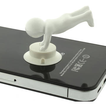Suport telefon mobil 3D-Man, Alb