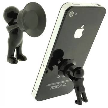 Suport telefon mobil 3D-Man, Negru