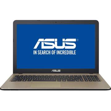Laptop Asus X540LJ, Intel Core i7-5500U, 4 GB, 1 TB, Free DOS, Negru / Maro