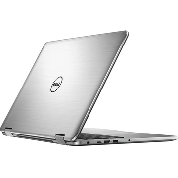 Laptop Dell Inspiron 7778 (seria 7000), Intel Core i5-6200U, 8 GB, 256 GB SSD, Microsoft Windows 10 Home, Argintiu