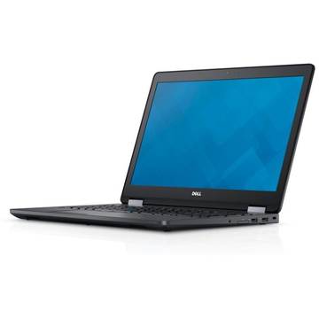 Laptop Dell Latitude E5570 (seria 5000), Intel Core i7-6600U, 8 GB, 512 GB SSD, Microsoft Windows 7 Pro + Microsoft Windows 10 Pro, Negru