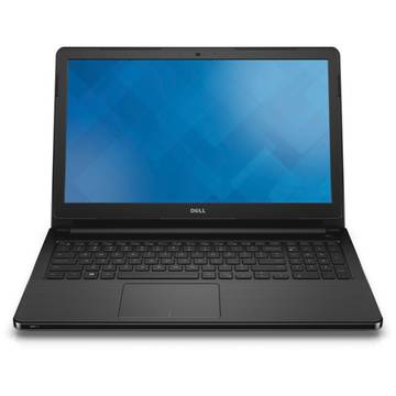 Laptop Dell Vostro 3558 (seria 3000), HD, Intel Core i3-5005U, 4 GB, 500 GB, Linux, Negru