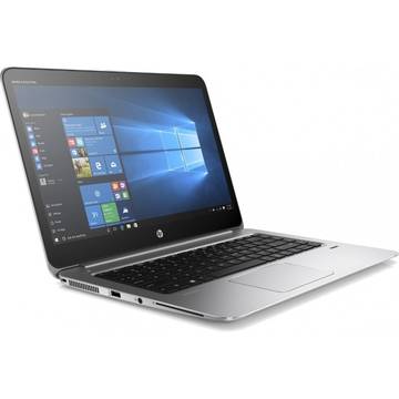 Laptop HP EliteBook Folio 1040 G3, Intel Core i5-6200U, 8 GB, 256 GB SSD, Microsoft Windows 7 Pro + Microsoft Windows 10 Pro, Argintiu