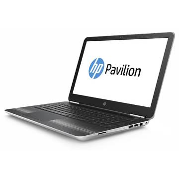 Laptop HP Pavilion 15-au005nq, Intel Core i7-6500U, 8 GB, 256 GB SSD, Free DOS, Argintiu