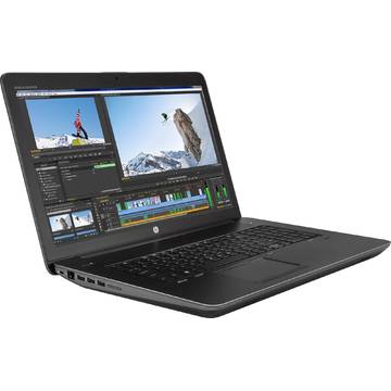 Laptop HP ZBook 17 G3, Intel Core i7-6820HQ, 8 GB, 1 TB + 256 GB SSD, Microsoft Windows 7 Pro + Microsoft Windows 10 Pro, Negru / Gri