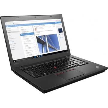 Laptop Lenovo Thinkpad T460, Intel Core i5-6200U, 8 GB, 512 GB SSD, Microsoft Windows 7 Pro + Microsoft Windows 10 Pro, Negru