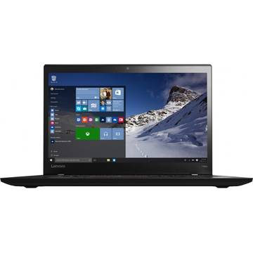 Laptop Lenovo Thinkpad T460s, Intel Core i7-6600U, 12 GB, 512 GB SSD, Microsoft Windows 7 Pro + Microsoft Windows 10 Pro, Negru