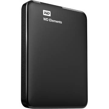 Hard Disk extern Western Digital Elements Portable, 1.5 TB, 2.5 inch, USB 3.0, Negru